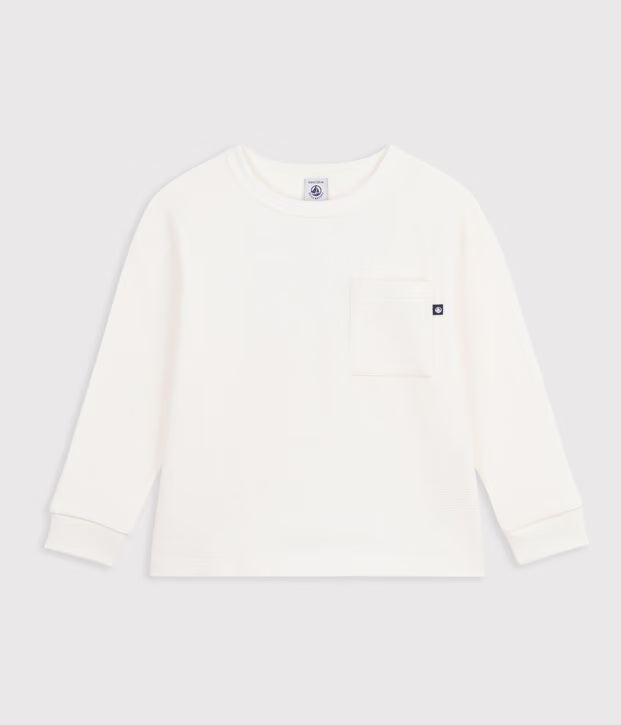 T-shirt a maniche lunghe in cotone Petit Bateau