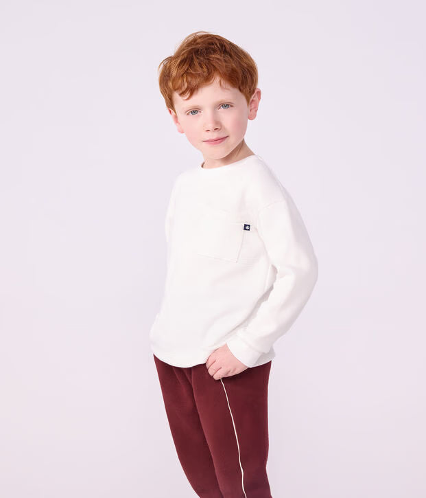 T-shirt a maniche lunghe in cotone Petit Bateau