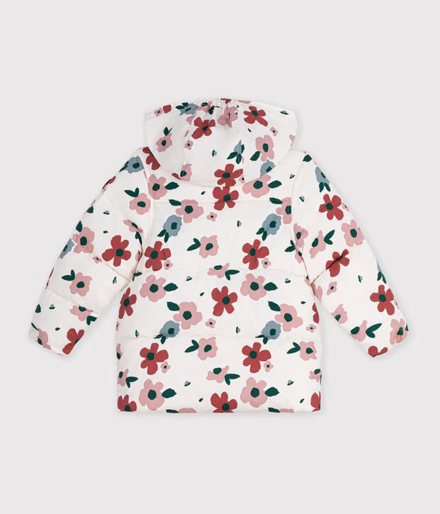Piumino bambina a fiori Petit Bateau