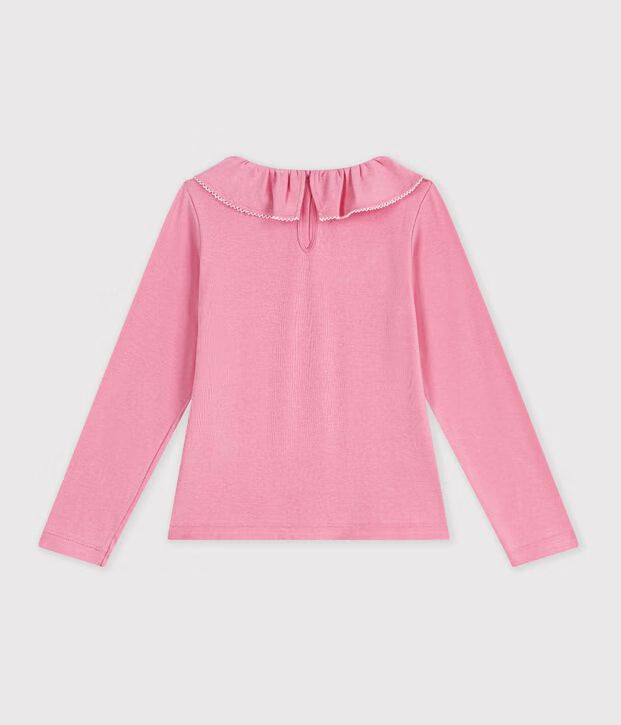 T-shirt con colletto a maniche lunghe Petit Bateau