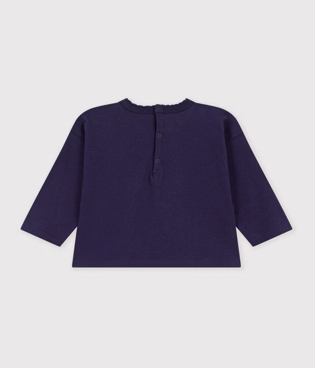T-shirt a maniche lunghe in cotone Petit Bateau