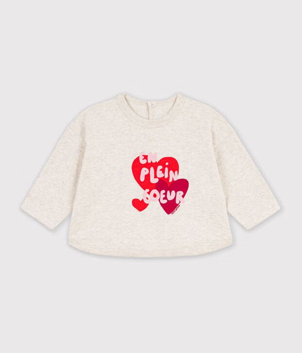 T-shirt a maniche lunghe in cotone Petit Bateau