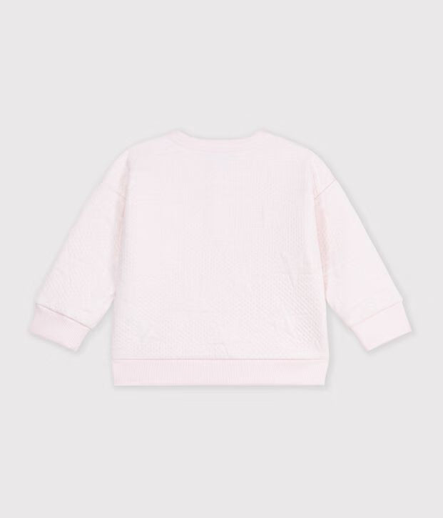 Cardigan in cotone spesso con motivo a stelle Petit Bateau
