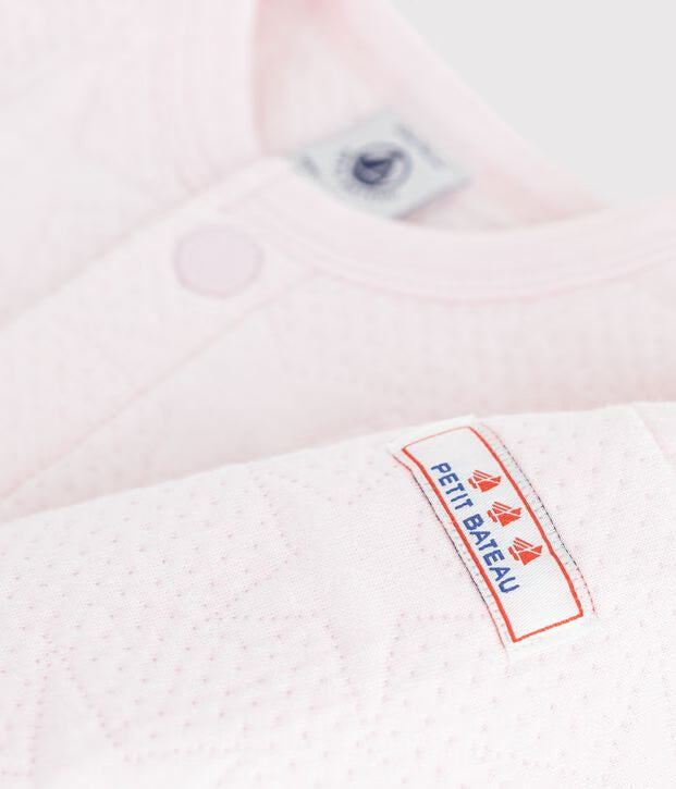 Cardigan in cotone spesso con motivo a stelle Petit Bateau