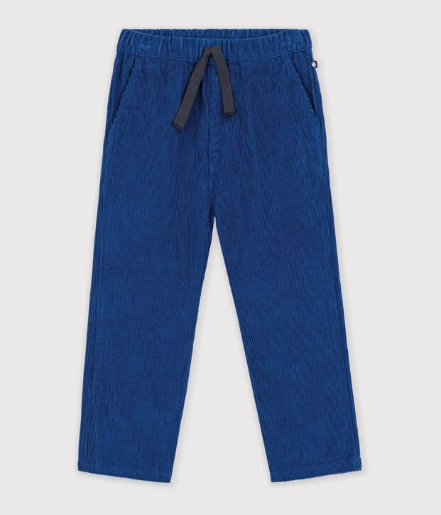 Pantaloni dritti in velluto Petit Bateau