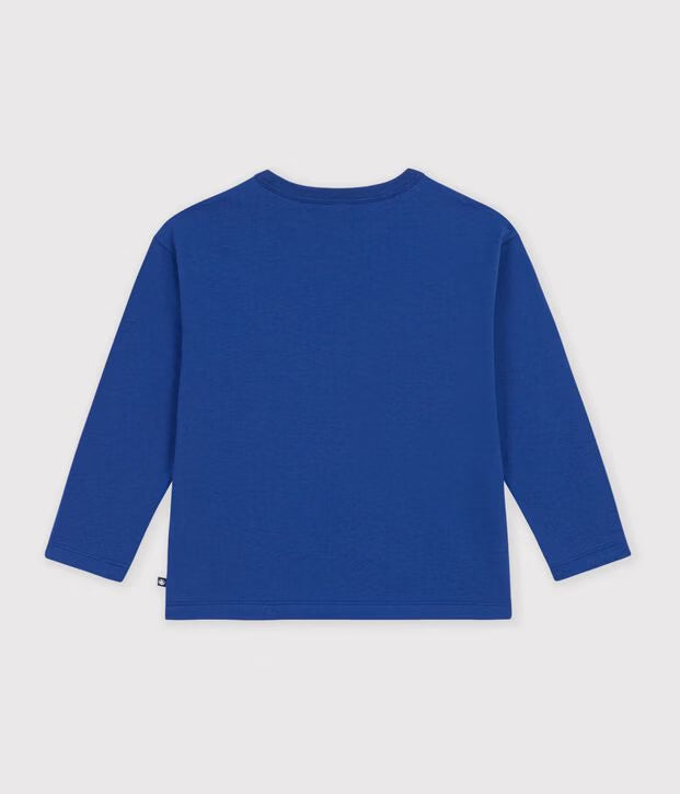 T-shirt a maniche lunghe fantasia Petit Bateau
