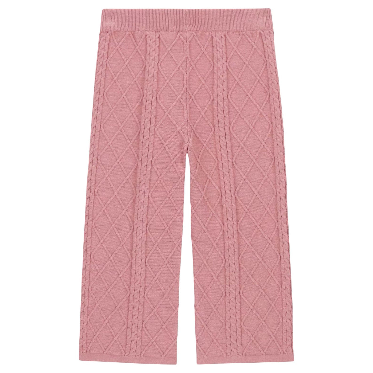 Pantalone Guess rosa in maglia