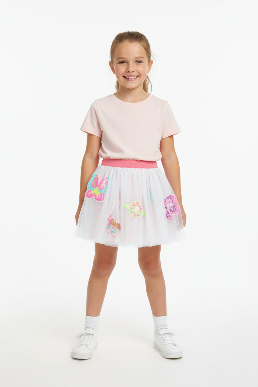 GONNA IN TULLE BIANCA