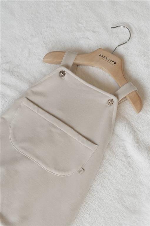 Blue Solid Color Dungarees for Baby
