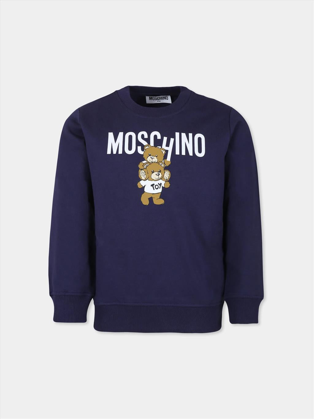 Girocollo con logo iconico Teddy Bear Moschino.