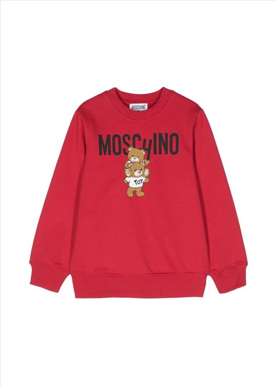 Girocollo con logo iconico Teddy Bear Moschino.