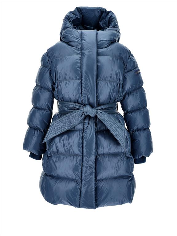 Monnalisa Cappotto imbottito con Cintura a Nastro