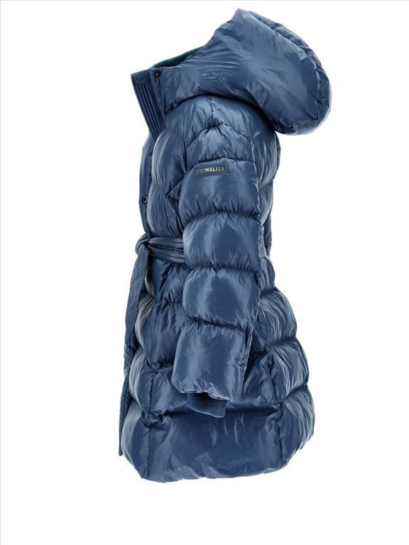 Monnalisa Cappotto imbottito con Cintura a Nastro