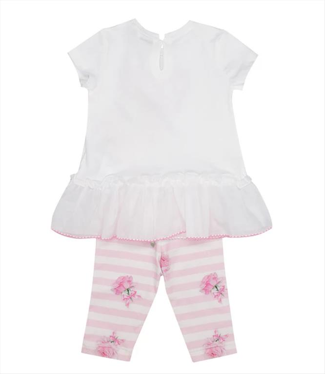 Monnalisa completo bianco e rosa