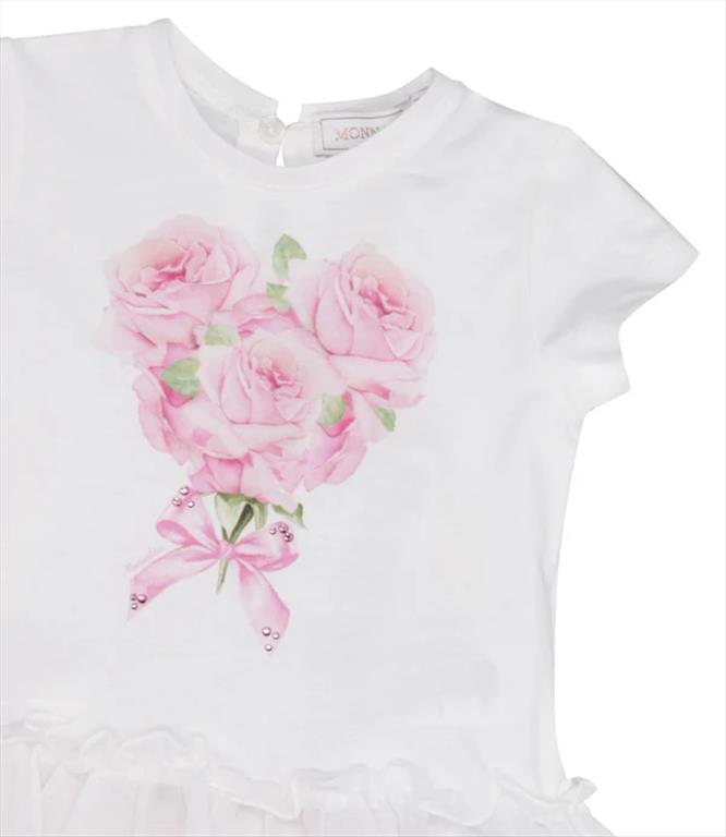 Monnalisa completo bianco e rosa