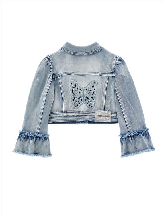 Monnalisa Giacchino Jeans Farfalle