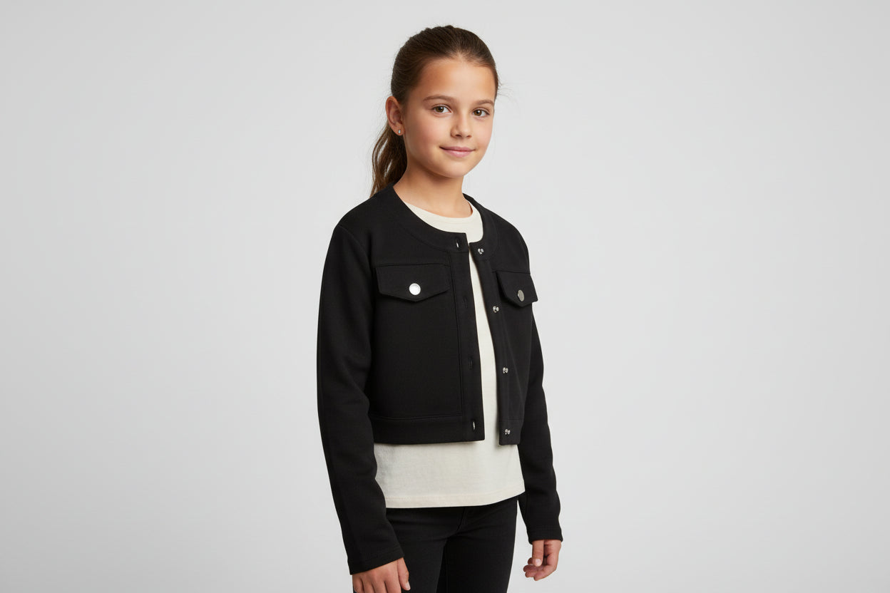 Giacca a girocollo crop Liu Jo in viscosa