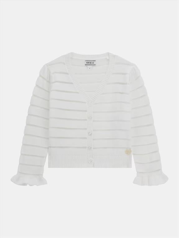 Cardigan Bambina Bianco.