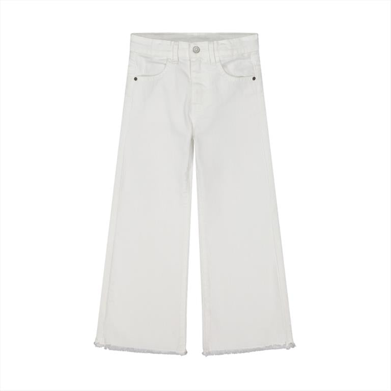 Pantalone cotone bianco bambina Melby