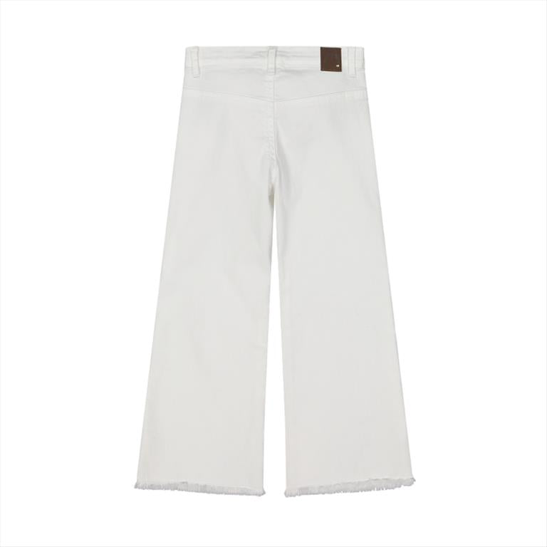 Pantalone cotone bianco bambina Melby