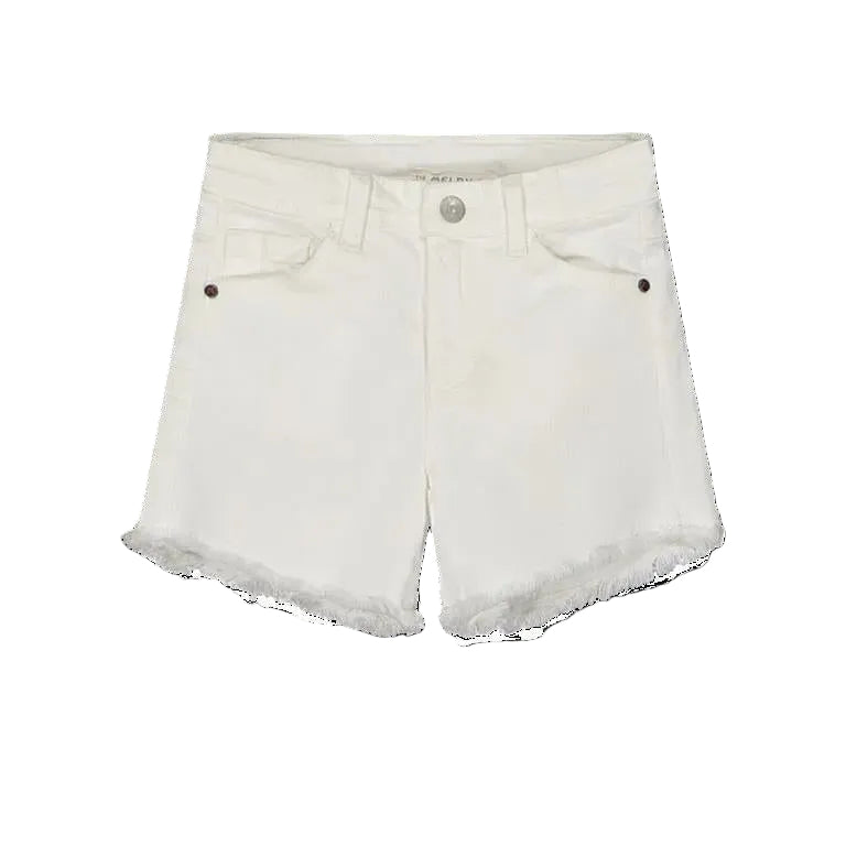 Short in bull denim stretch per bambina