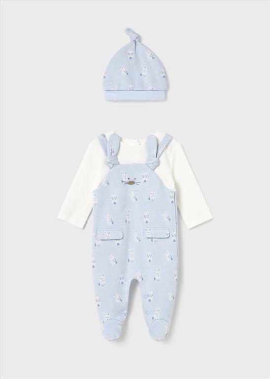 Mayoral Neonato pagliaccetto e cappellino.