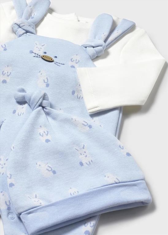 Mayoral Neonato pagliaccetto e cappellino.