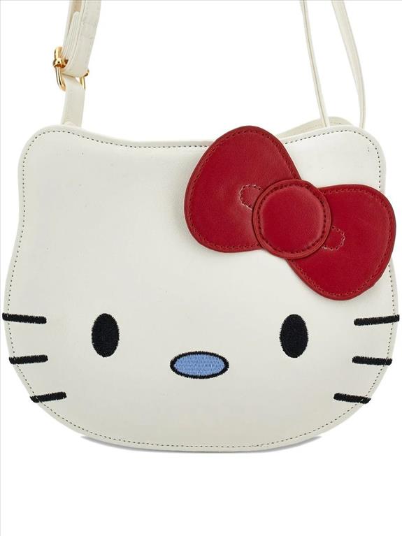 Borsa bianca per bambina con Hello Kitty.