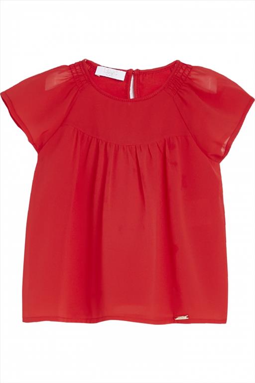 Top Liu-Jo rosso con maniche