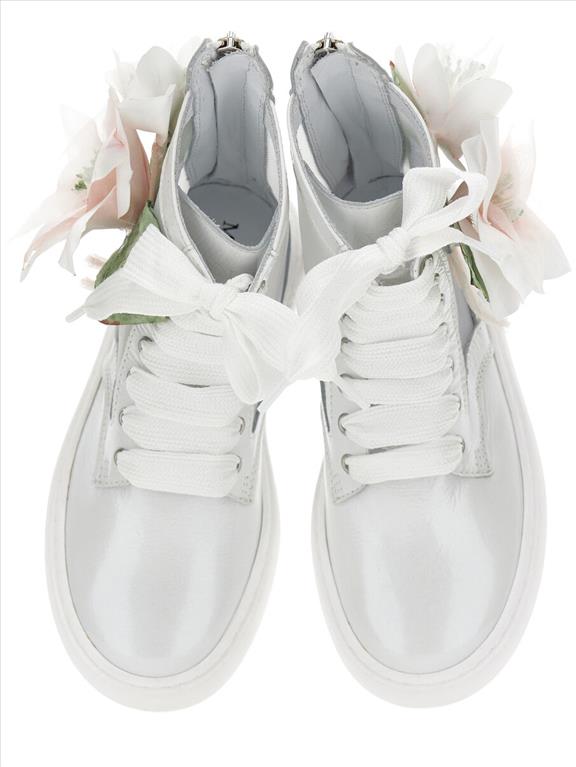 MONNALISA leather amphibians with magnolia