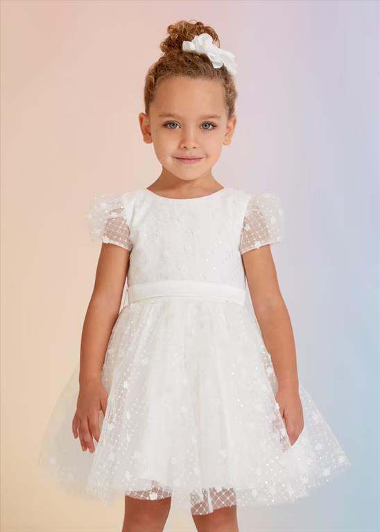 Abito Tulle Lustrini Bambina ABEL&LULA