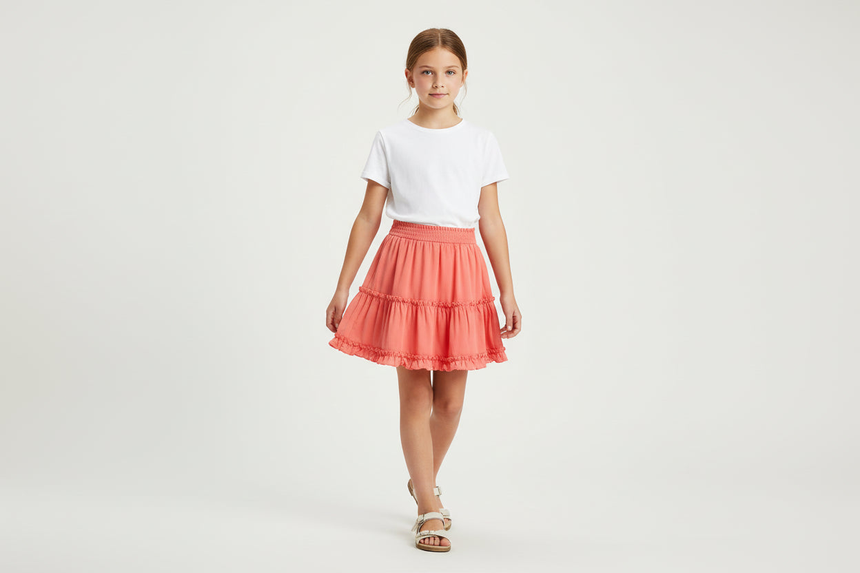 GONNA MIDI ROSA PESCA