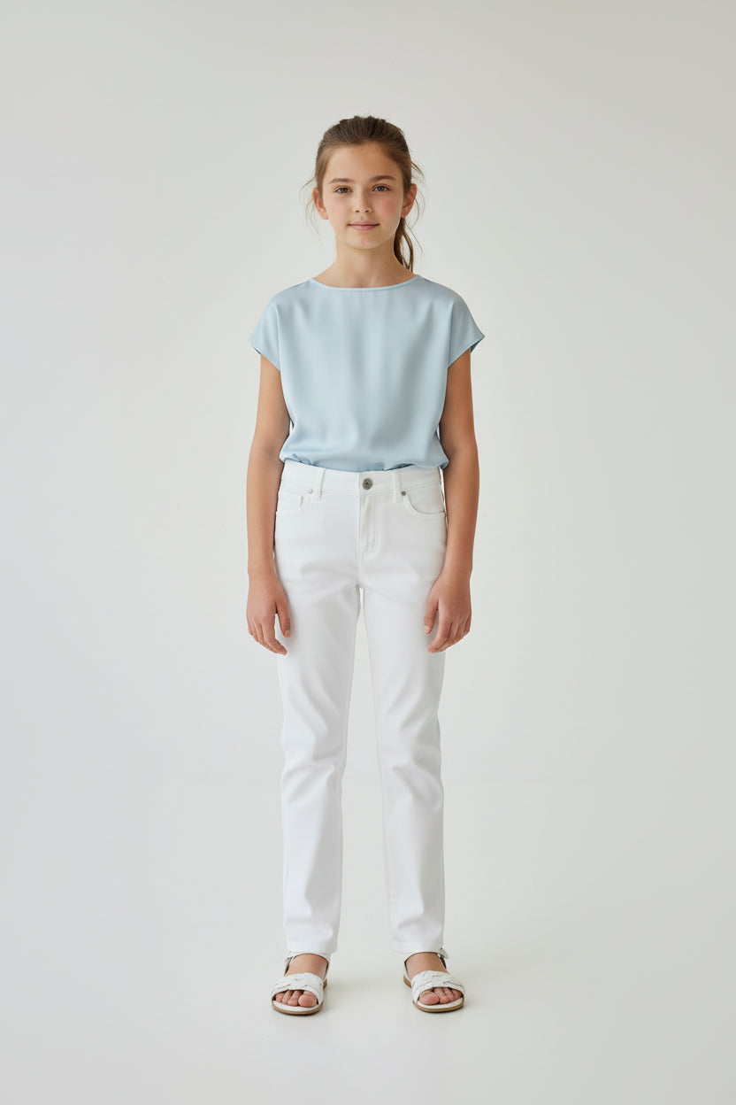 PANTALONE LUNGO BOY FIT DRILL LIU JO