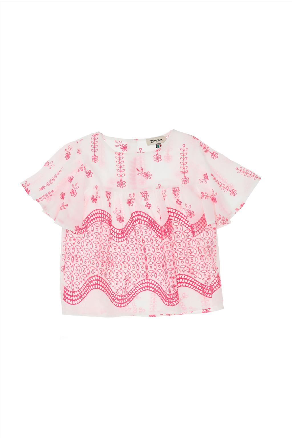 Camicia traforata fuxia Dixie