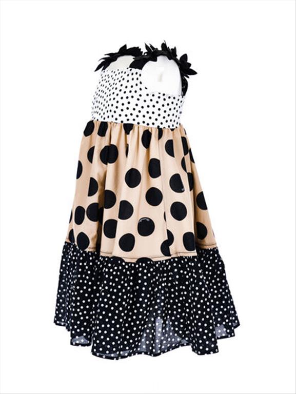 Abito scamiciato a fantasia pois MONNALISA