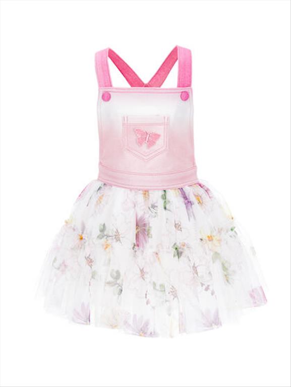 MONNALISA tulle overall skirt