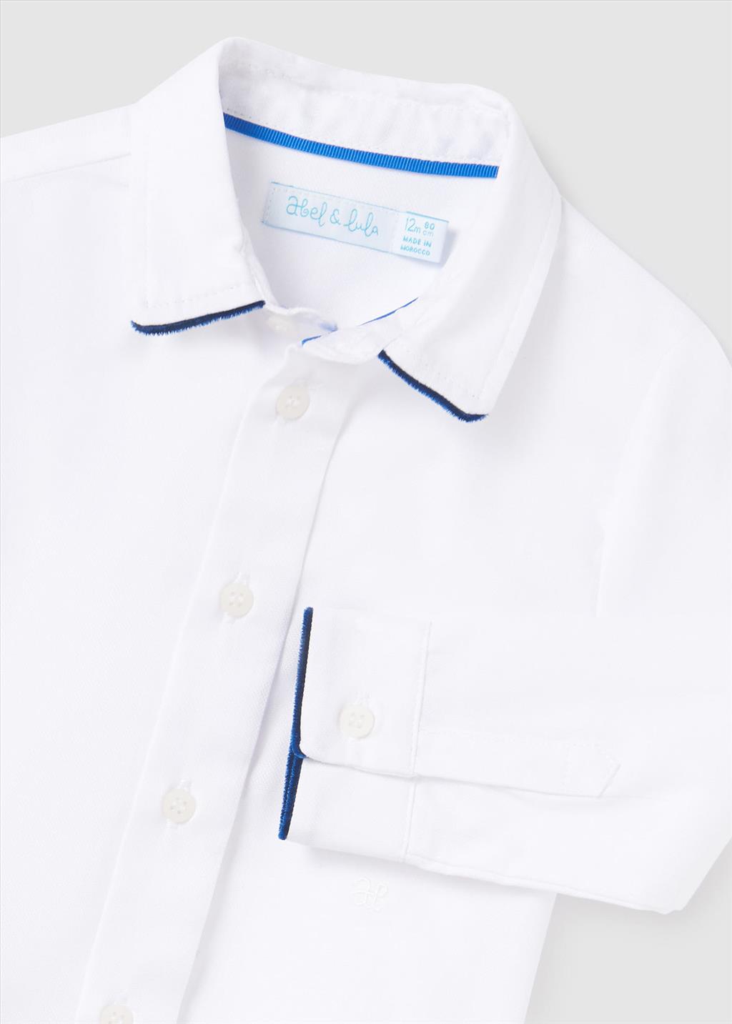 Camicia Dettagli Contrasto Neonato