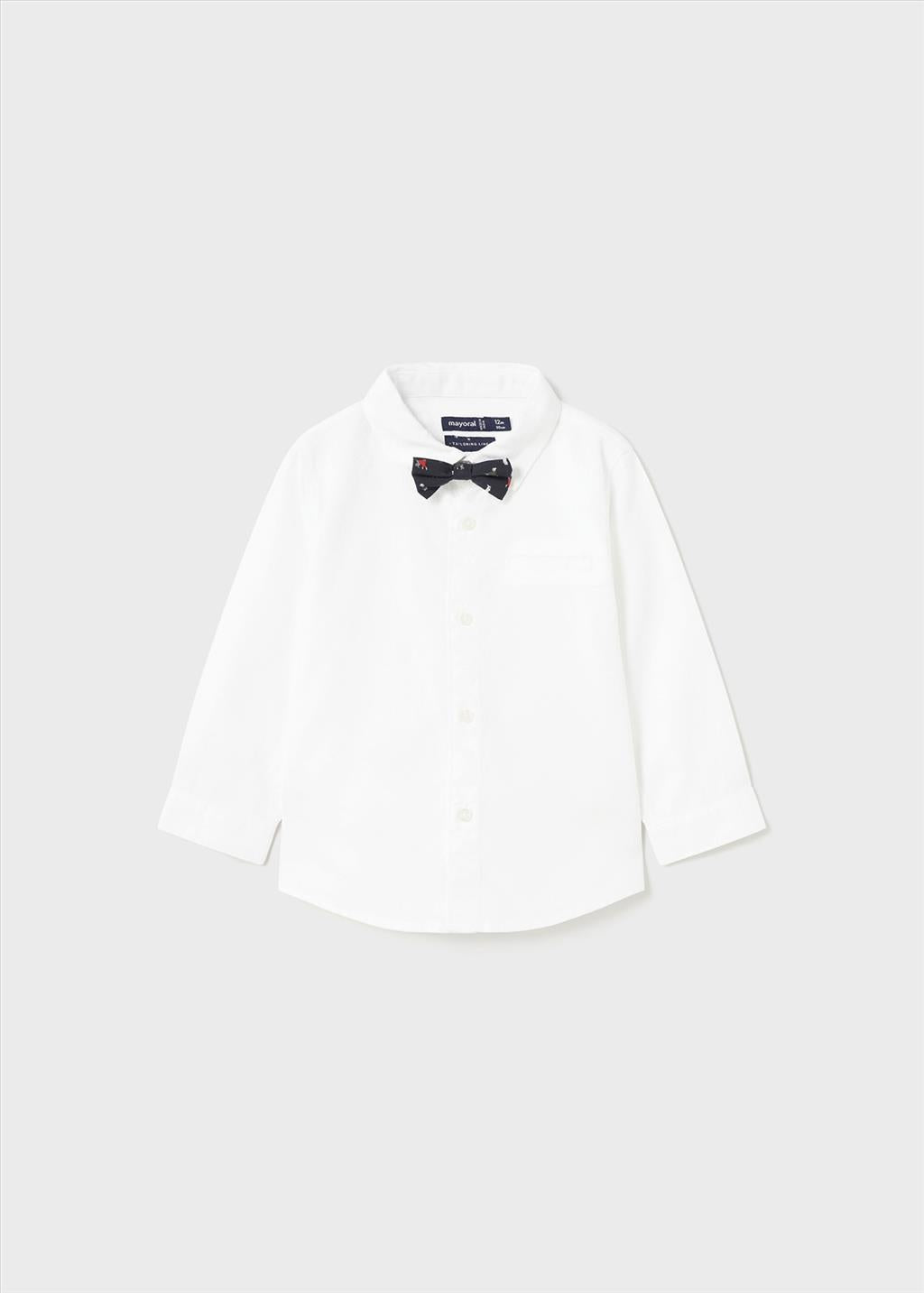 Camicia con papillon rimovibile Better Cotton neonato.