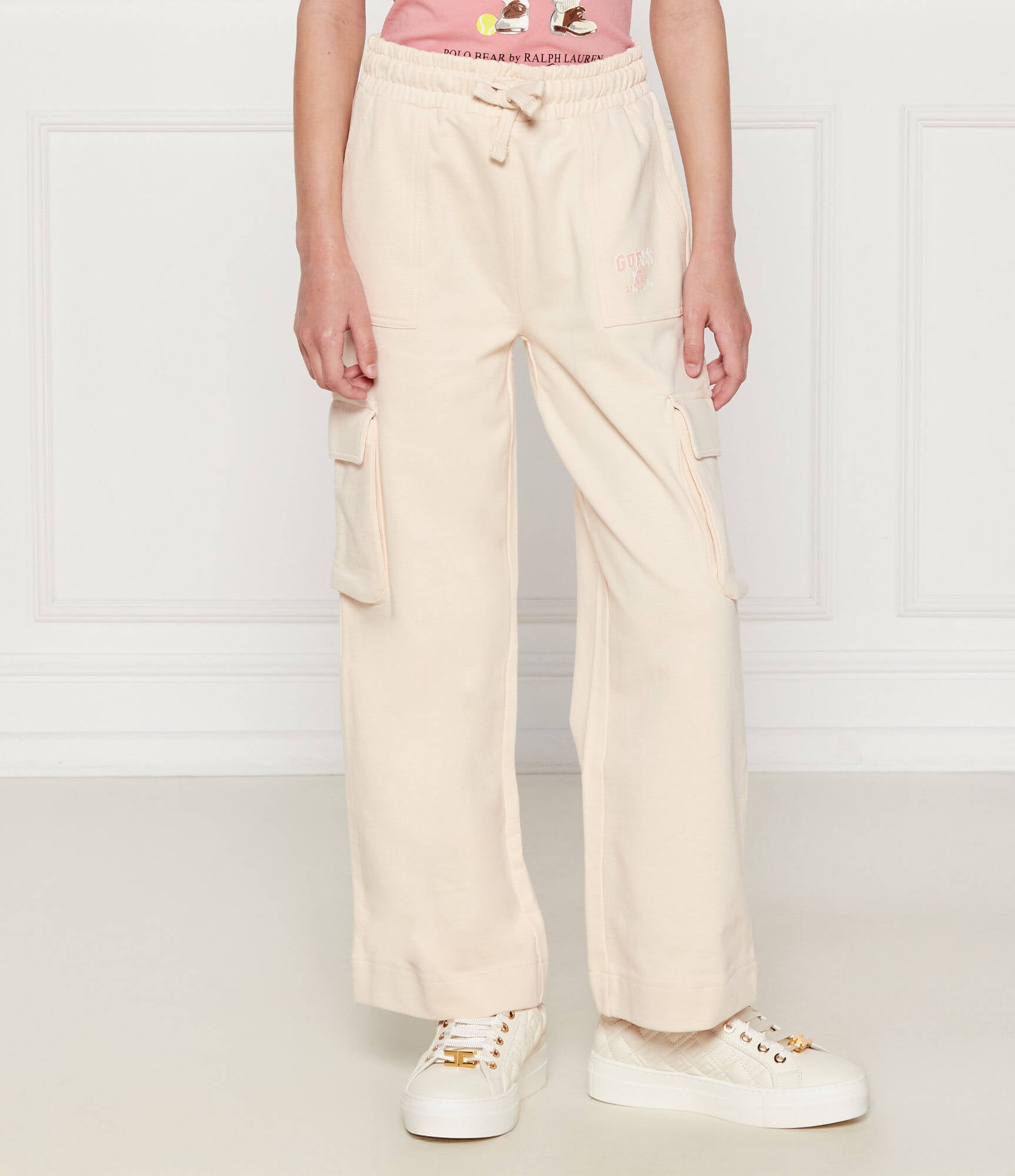 Guess pantaloni tuta in cotone