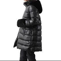 Down jacket with logo