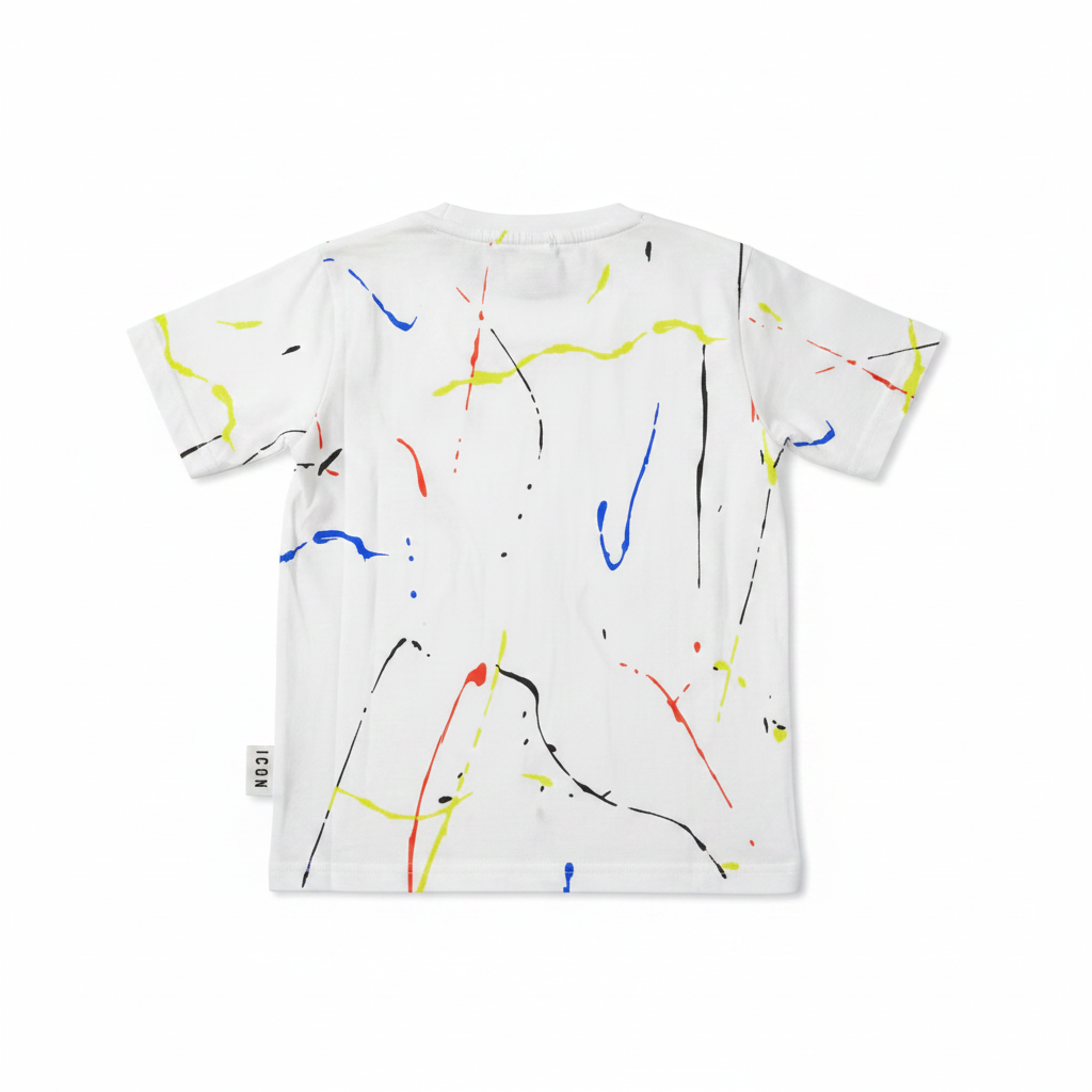 Icon T-Shirt Bianca con Logo