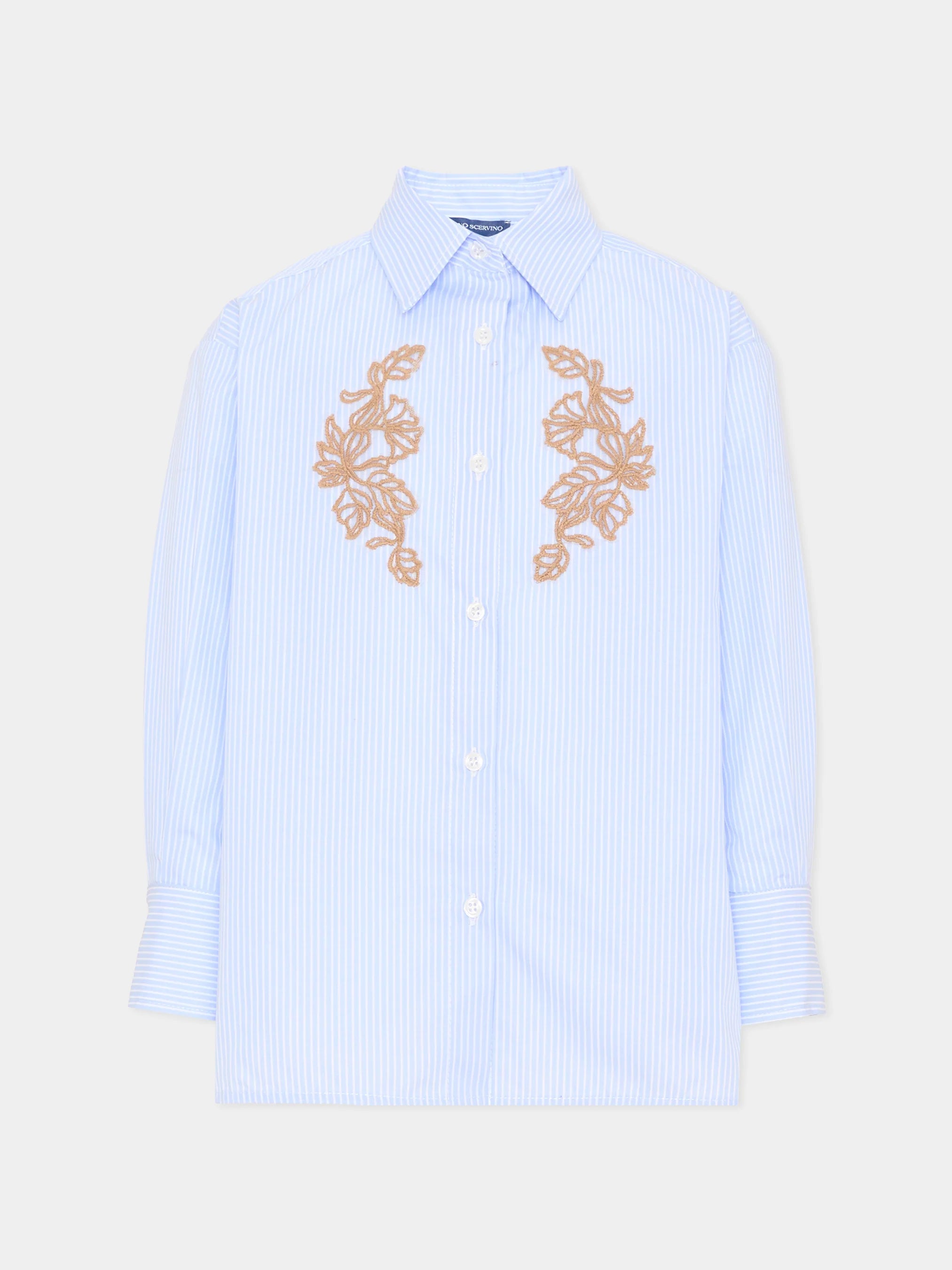 Camicia azzurra a righe Ermanno Scervino