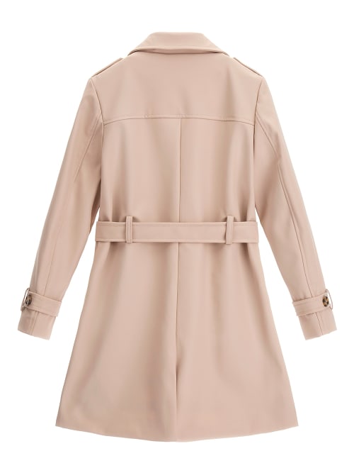 Beige Regular Fit Trench Coat