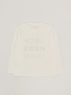 T-shirt bambino Jeckerson in cotone con triplo logo