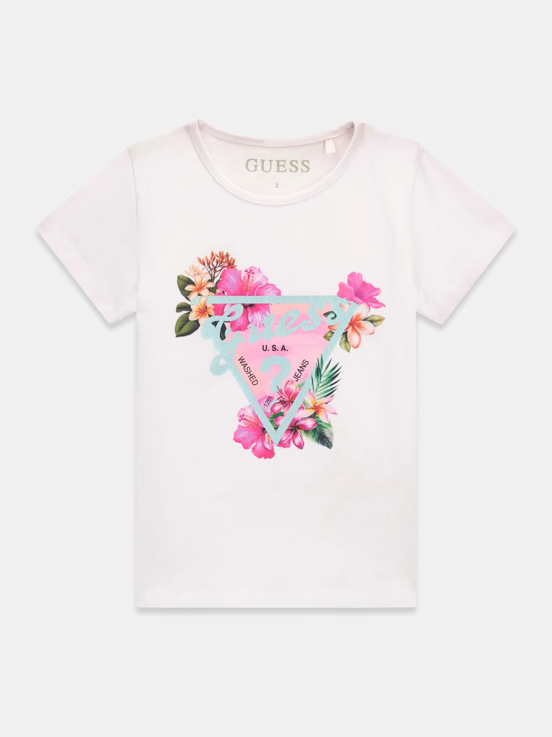 T-shirt con logo a triangolo