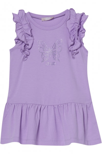 ABITO SENZA MANICHE CON VOLANT