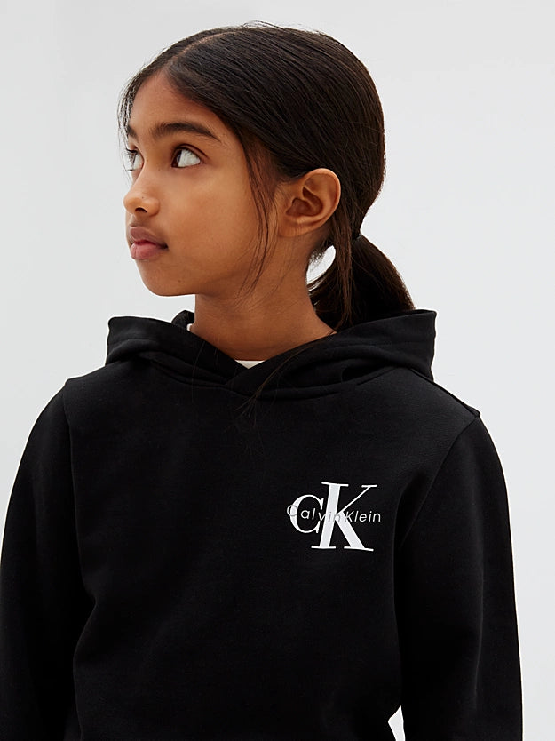 Felpa con cappuccio con logo Calvin Klein