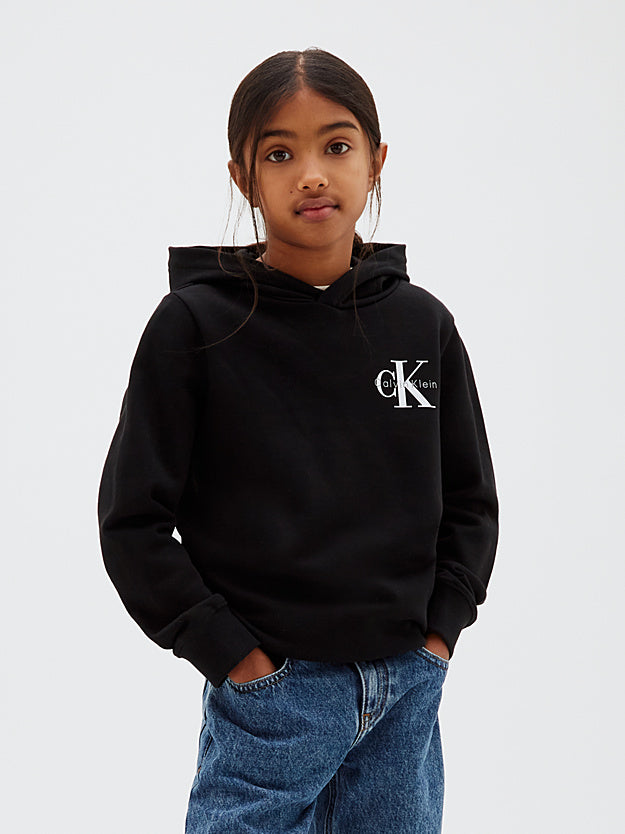 Felpa con cappuccio con logo Calvin Klein