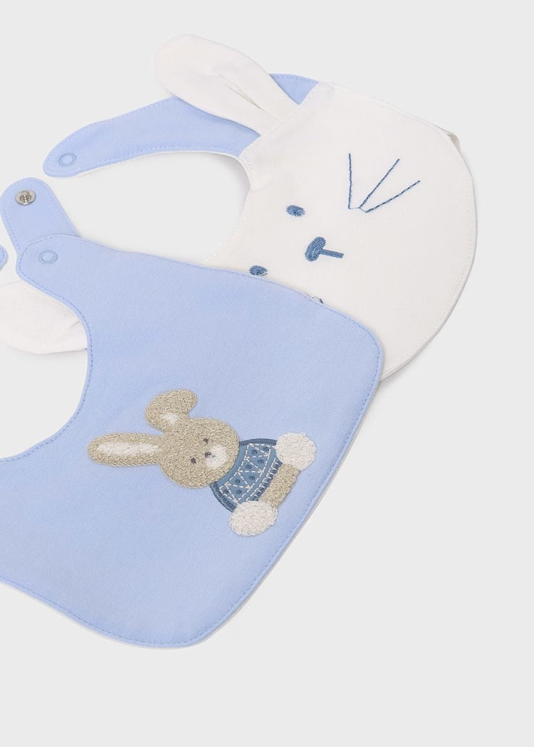 Set 2 bavaglini applicazioni impermeabili neonato