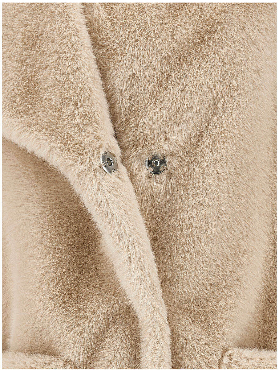 Ecopelliccia beige bambina